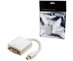 LogiLink 2direct 2 tiesioginės 6 beca jungtys, 0,1 m, Mini DisplayPort, DVI, kištukas, lizdas, tiesus