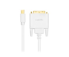 LOGILINK CV0137 LOGILINK - Mini DisplayPort prie DVI, baltas, 1,8 m