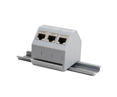Logilink | DIN bėgio adapteris 1x RJ45 Keystone moduliui | MP0053