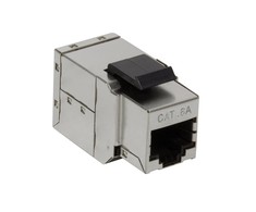 LogiLink Keystone adapteris 2 x RJ45 Cat.6A, STP, tvirtinimas su spragtelėjimu (NK4010)
