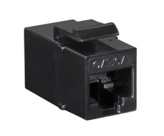 LogiLink LogiLink Keystone Kupplung 2X RJ45 UTP 14.6mm, Cat6A, schw.