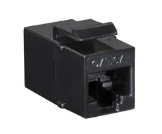 LogiLink LogiLink Keystone Kupplung 2X RJ45 UTP 14.6mm, Cat6A, schw.