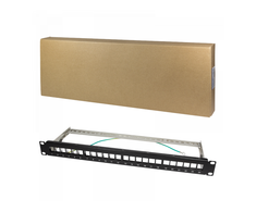 LOGILINK NK4042 LOGILINK- Keystone Panel for 24 Keystone Jacks / Coupler, ekranuotas, juodas