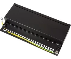LogiLink Patchpanel LogiLink Tisch / Wand Cat.6 STP 12 Ports, juodas - NP0017