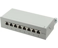 LogiLink Patchpanel kat. 6A, 8 prievadų, ekranuotas STP, rutulinis (NP0018)