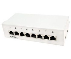 LogiLink Patchpanel kat. 6A, 8 prievadų, ekranuotas STP, rutulinis (NP0018)