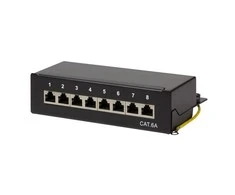 LOGILINK NP0018B LOGILINK- Patch Panel Desktop Cat.6A STP 8 jungtys, Juodas