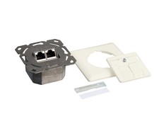LogiLink NP0023, RJ-45, STP, metalinis, baltas, ISO/IEC 11801, TIA/EIA 568B.2-1, 80 mm, 80 mm