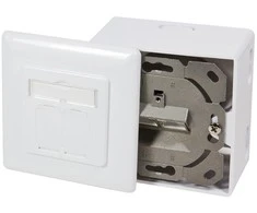 LOGILINK NP0039A LOGILINK - montuojamas į lizdą / įleidžiamas CAT6 ekranuotas 2xRJ45