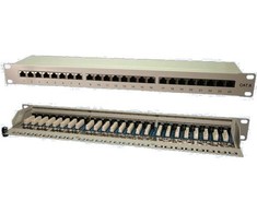 LogiLink Patch panel 19'' 1U 24x RJ-45 Cat.6 Pilka (NP0040A)