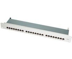 LOGILINK NP0040A LOGILINK – 19" pachpanelis, 6 kategorijos, 24 prievadų, ekranuotas STP, pilkas