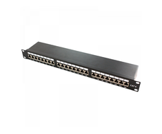 LOGILINK NP0048 LOGILINK- Patch Panel 19-mounting Cat.6 STP 24 jungtys, juodas