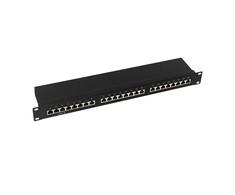 LogiLink Patchpanel Logilink 19" Einbau Kat.6 STP 24 Port, juodas - NP0055