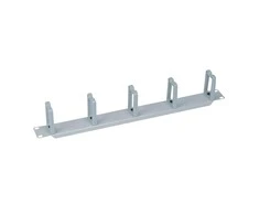 LOGILINK OR104G LOGILINK- 19 Kabelių valdymo juosta 1U su 5 pasukamais plastikiniais laikikliais, pilkas