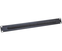 LogiLink 19" Kabeldurchführung Logilink 1U mit Bürsteneinsatz, schw. - ORCEB1B