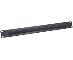 LogiLink 19" Kabeldurchführung Logilink 1U mit Bürsteneinsatz, schw. - ORCEB1B