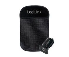 Įkroviklis LogiLink Logilink USB automobilio maitinimo šaltinis, 2x USB prievadas, 10.5W + neslystantis.