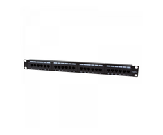 LOGILINK NP0004 LOGILINK - Patch panel UTP CAT6 24-jungtys juodas