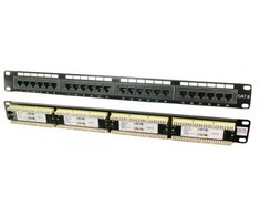 LOGILINK NP0004 LOGILINK - Patch panel UTP CAT6 24-jungtys juodas