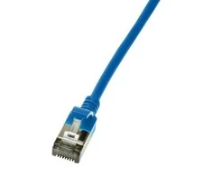 LogiLink Slim U/FTP - 1.5 m - Cat6a - U/FTP (STP) - RJ-45 - RJ-45 - Mėlyna