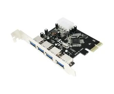 Kontrolierius LogiLink PCIE 2,0 x1 - 4x USB 3,0 (PC0057)