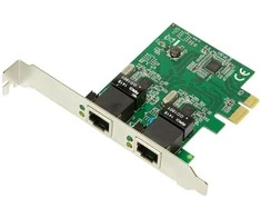 Logilink PC0075, 2 prievadų Gigabit PCI Express tinklo plokštė | Prisijungti | 2 x Gigabit Lan (RJ 45) | PCIe