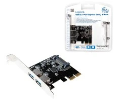 „Logilink PC0080“, „PCI Express“ kortelė, 2 x USB 3.1, „Asmedia AS1142“ „Logilink USB 3.1 PCI-Express“ kortelė, 2 prievadų A tipo PCIe