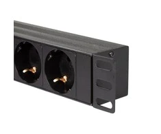 LogiLink PDU8C02 19 PDU 8x CEE 7/3 lizdas + 2 x USB, su apsauga nuo perkrovos