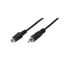 Kabelis LogiLink RCA (Cinch) - RCA (Cinch) 5m Juodas (CA1032)