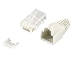 LOGILINK MP0023 LOGILINK - Kištukinė jungtis Cat.6 RJ45 100vnt. komplektas, neekranuotas, pilkas