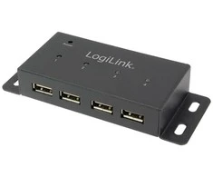 LogiLink Hub 4xUSB 2.0 metalinis korpusas