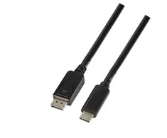 LOGILINK UA0335 LOGILINK – USB 3.2 Gen 1x1 USB-C M iki DisplayPort 1.2 kabelis, 1,8 m
