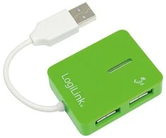 Logilink | USB 2.0 Hub 4-Port, Smile, Žalias