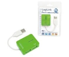 Logilink | USB 2.0 Hub 4-Port, Smile, Žalias