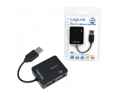 LOGILINK USB 2.0 4 prievadų HUB USB 2.0 šakotuvo standartas Maksimalus greitis: 480 Mbit/s