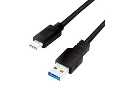 LOGILINK CU0168 LOGILINK - USB 3.2 Gen1x1 laidas, USB-A kištukas iki USB-C kištukas, juodas, 1m