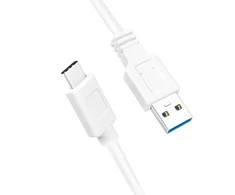 LOGILINK CU0173 LOGILINK - USB 3.2 Gen1x1 laidas, USB-A kištukas iki USB-C kištukas, baltas, 0,5 m