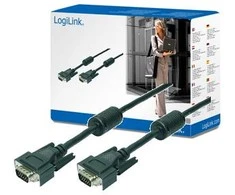 LOGILINK CV0016 LOGILINK - Kabelis VGA 2x Ferryt HQ, ilgis 10m
