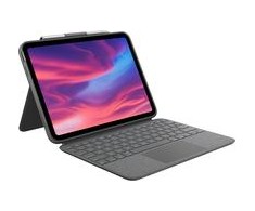 Logitech „COMBO TOUCH“ KIŠENINIS KIŠENINIS „IPAD“ (10 KARTOS) – „OXFORD Pilkas“ – DEU – CENTRAL