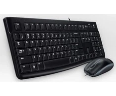 Klaviatūra Laidinis klaviatūros ir pelės komplektas Logitech MK120, UK išdėstymas