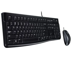 Laidinis klaviatūros ir pelės komplektas Logitech MK120, International išdėstymas