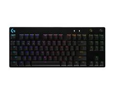 Logitech – PRO žaidimų klaviatūra – anglų (JK) – QWERTY išdėstymas – juoda – mechaninis klavišų jungiklis – „Windows“, „Mac OS“
