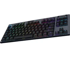 Belaidė Mechaninė žaidimų klaviatūra Logitech G915 TKL, RGB, Lightspeed, Stilius: Tactile, Išdėstymas: Vokiečių k.