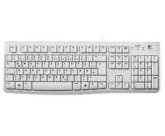 Logitech klaviatūra K120 su laidu, DE išdėstymas, Balta