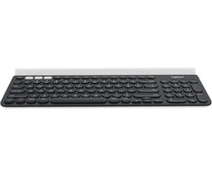 Logitech K780 klaviatūra RD belaidis ryšys + „Bluetooth“ QWERTZ Vokiečių Pilka, Balta