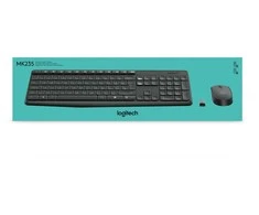 Logitech MK235 klaviatūra Radijo dažnio belaidė QWERTZ Vokiečių Pilka