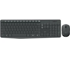 Logitech MK235 klaviatūra Radijo dažnio belaidė QWERTZ Vokiečių Pilka