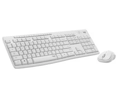 Belaidė Klaviatūra Su Pele Logitech MK295, US išdėstymas, Baltos Spalvos