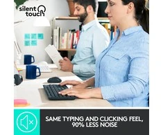 Belaidė klaviatūra su pele Logitech MK295, US kalba, Juodos spalvos