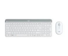 Klaviatūra ir pelė Kit Logitech MK470 Off Baltas FR Central